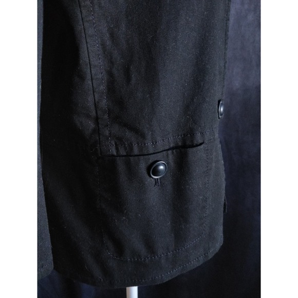 Talbots Black Triple Button Cropped Blazer Jacket 8 - Picture 5 of 12